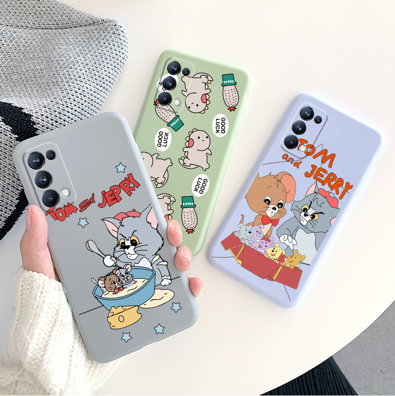 Ốp điện thoại mềm họa tiết hoạt hình graffiti xinh xắn cho Oppo Reno5 Reno5pro | BigBuy360 - bigbuy360.vn