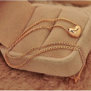 Dây Chuyền Mạ Vàng Hình Trái Tim Xinh Xắn
