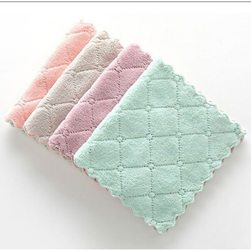Khăn Lau 2 màu Đa Năng Siêu Thấm (Set 5 khăn)