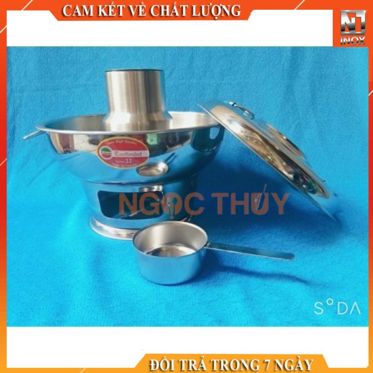 Nồi lẩu cù lao-Lẩu than inox cao cấp