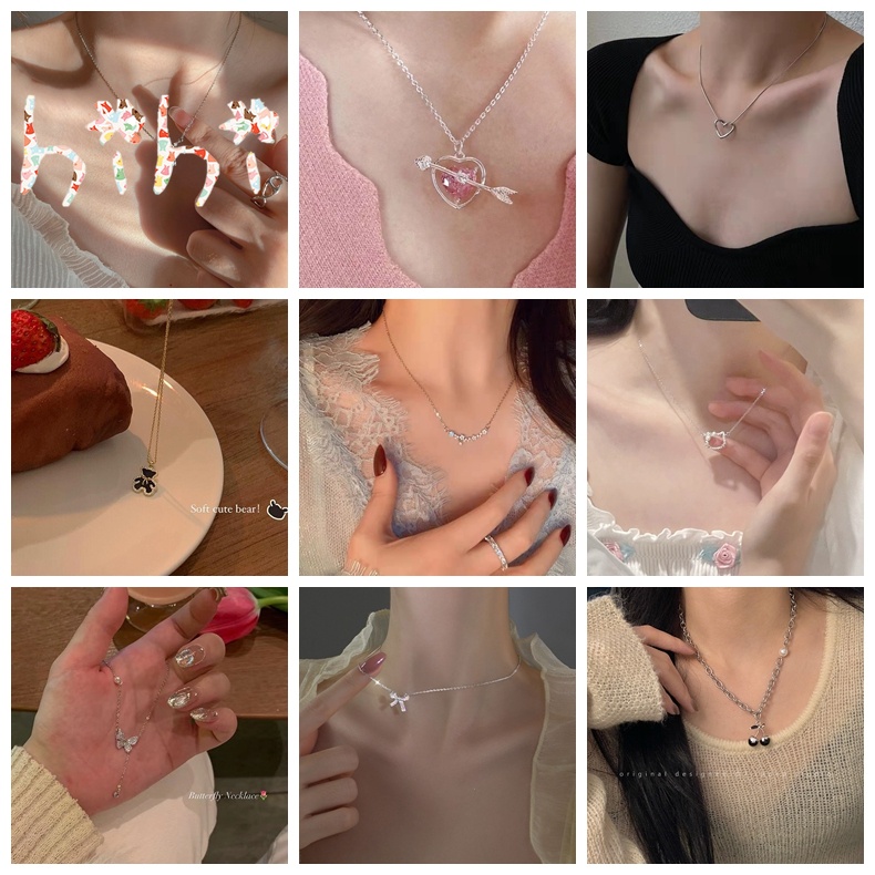 Vòng cổ Mặt Hình Vỏ Sò Đính Đá Thời Trang Cho Nữ