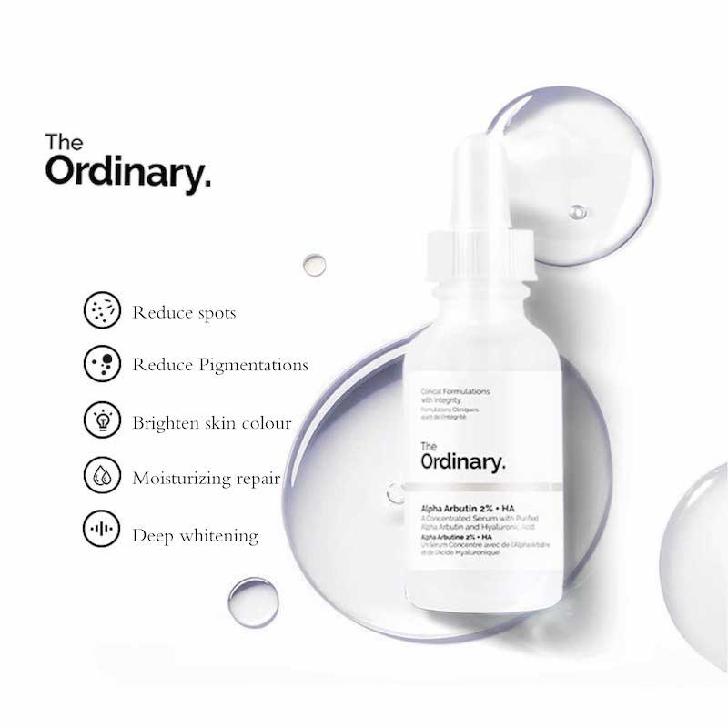 The Ordinary (Hàng Mới Về) Set Mỹ Phẩm Clogged Se Khít Lỗ Chân Lông 10% + Zinc 1% / Alpha Arbutin 2% + Ha - 2x30ml