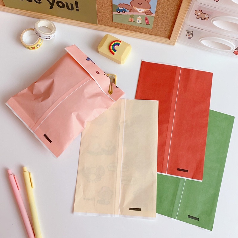 Túi giấy đựng quà mini, túi giấy đựng bánh kẹo, scrunchies dễ thương phong cách Nhật Bản Hàn Quốc