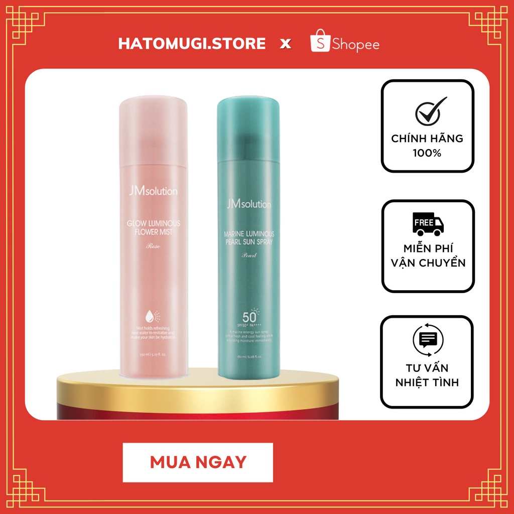 Xịt chống nắng toàn thân JM Solution Marine Luminous Pearl Sun Spray SPF50+ /PA +++ 180ml