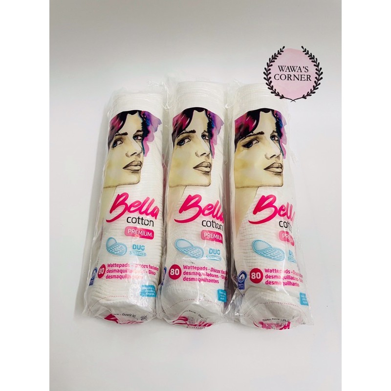 BÔNG TẨY TRANG BELLA COTTON PREMIUM 80 miếng 120 miếng