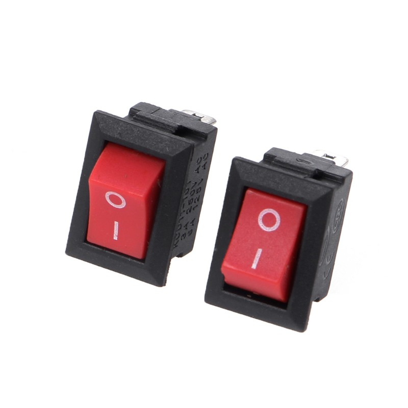 10 Công tắc bật tắt 2 pin 10x15mm Spst On / Off 3a Ac 250v