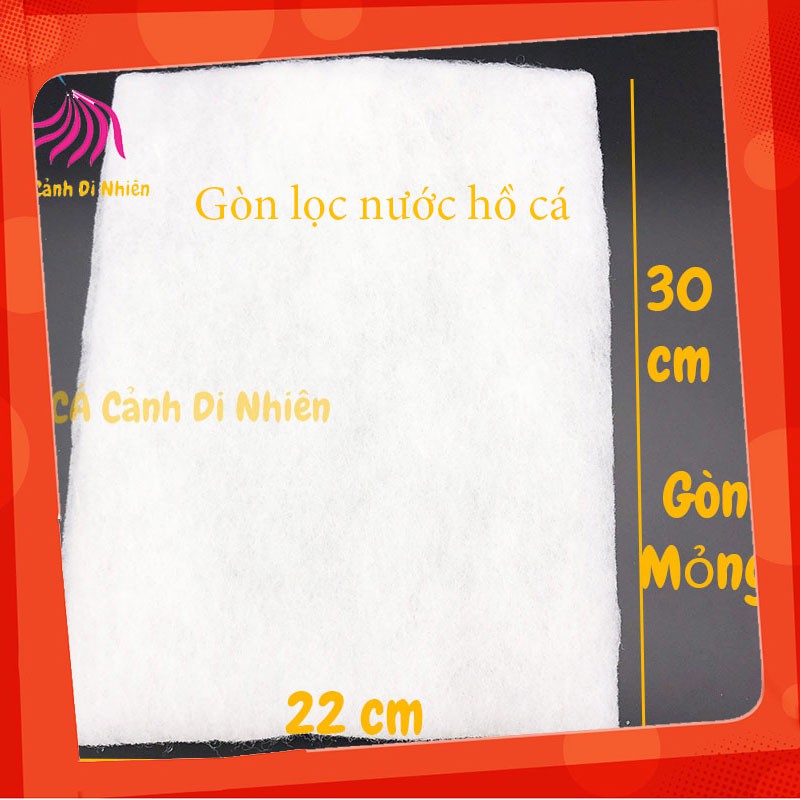 Bông gòn MỎNG lọc nước cho máy lọc mini cho hồ cá cảnh
