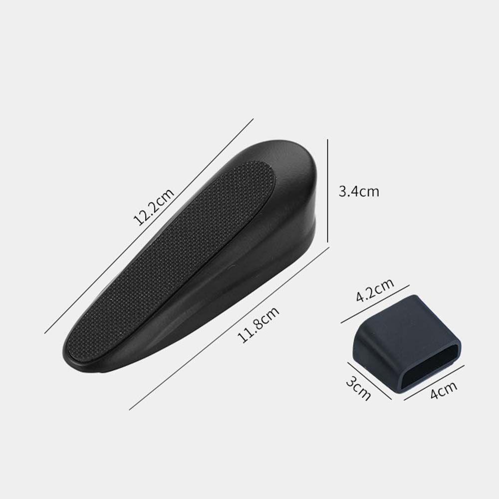 KUNHEV Phụ Kiện Chêm Cửa Bằng Cao Su Cứng Màu Đen Hình Hoa Mẫu Đơn