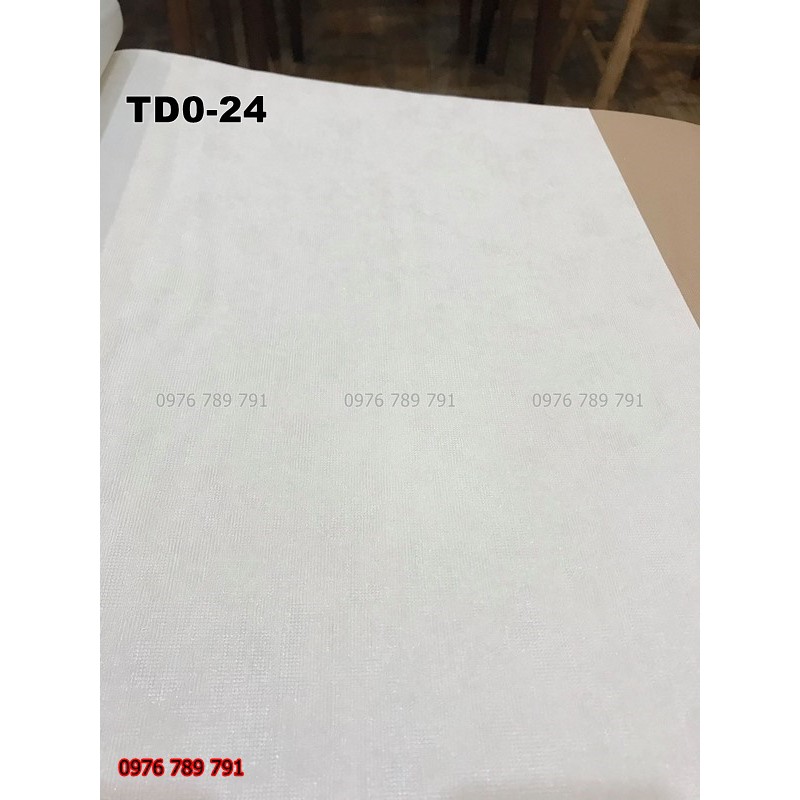 Giấy Dán Tường Trơn Màu Trắng , Màu Nâu Cho Phòng Ngủ, Phòng Khách, Lụa Không Keo, Khổ 10m x 53 cm