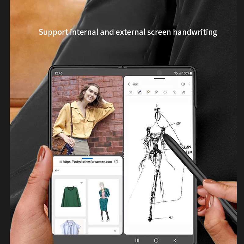 Bút điện dung cho samsung galaxy z fold 1 2 3 4 5 bút viết tay thân kim loại