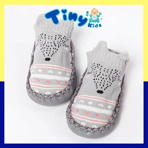 (Ảnh Thật) Giày Tập Đi Bé Trai Bé Gái Chống Trượt Hình Thú Chống Trơn Cực Tốt - Tiny Kids