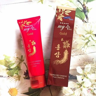 🌱SỮA RỬA MẶT SÂM ĐỎ, SÂM VÀNG HÀN QUỐC 130ML