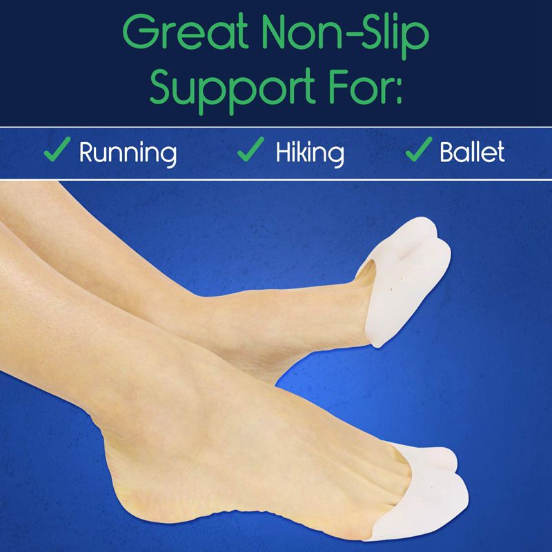 Bộ 2 Cặp Bọc Bảo Vệ Ngón Chân Bằng Silicone Tiện Dụng Khi Múa Ba Lê