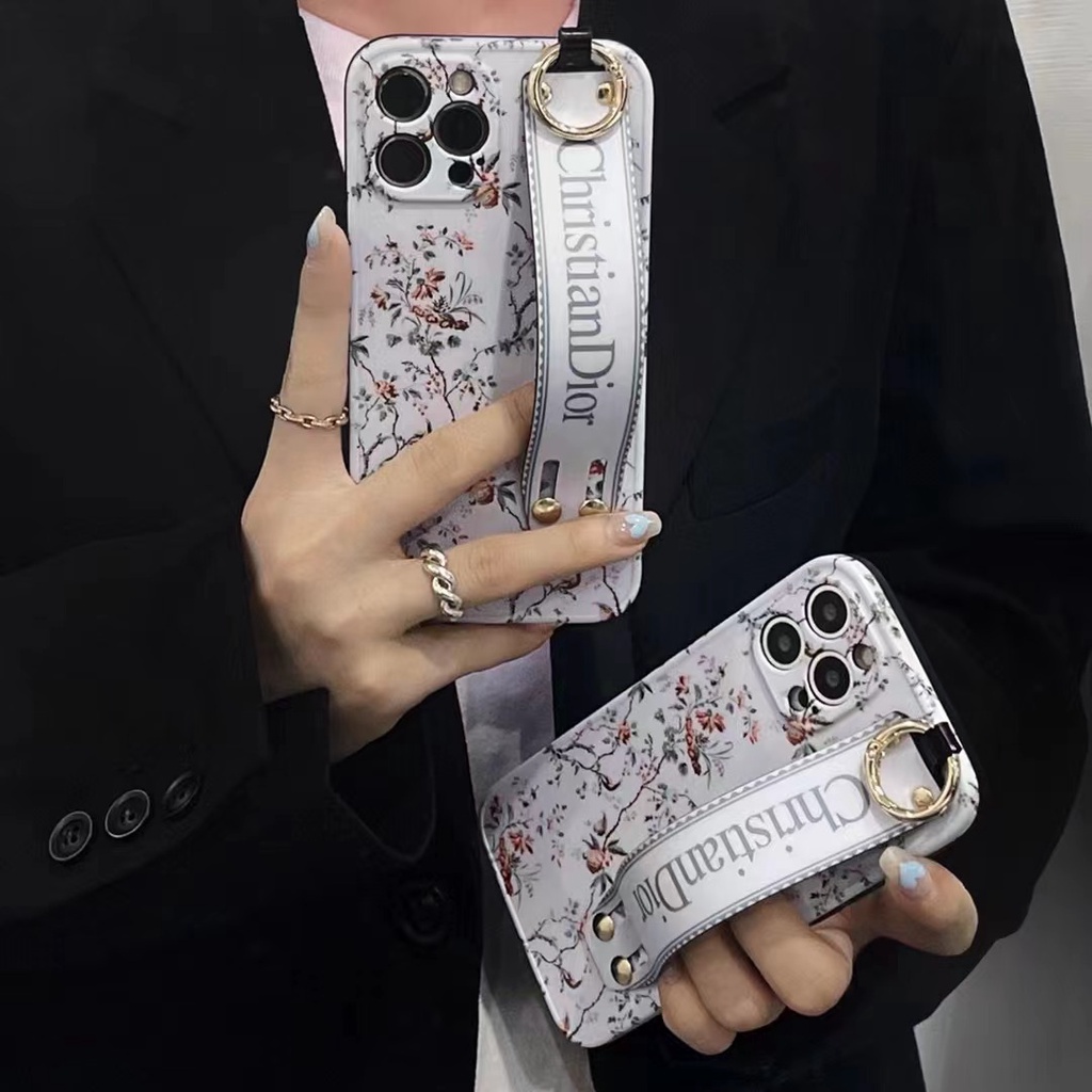 Dior Ốp Điện Thoại Họa Tiết Hoa Xinh Xắn Cho iphone 11 12 13 Pro Max 13pro iX XR Xs Max 7plus 8plus 12Pro 12 Pro Max