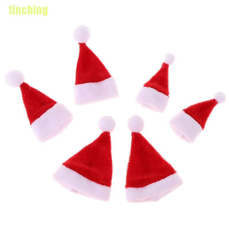 Bộ 2 Mũ Giáng Sinh mini Trang Trí Nhà Búp Bê