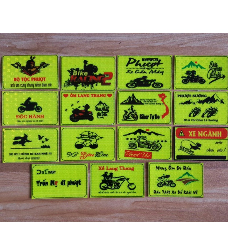 15 logo phượt , logo phản qung , tem xe