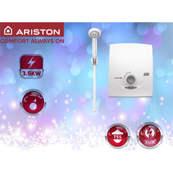 Máy nước nóng trực tiếp ra nước nóng ,chống giật, không bơm Ariston SB35E VN