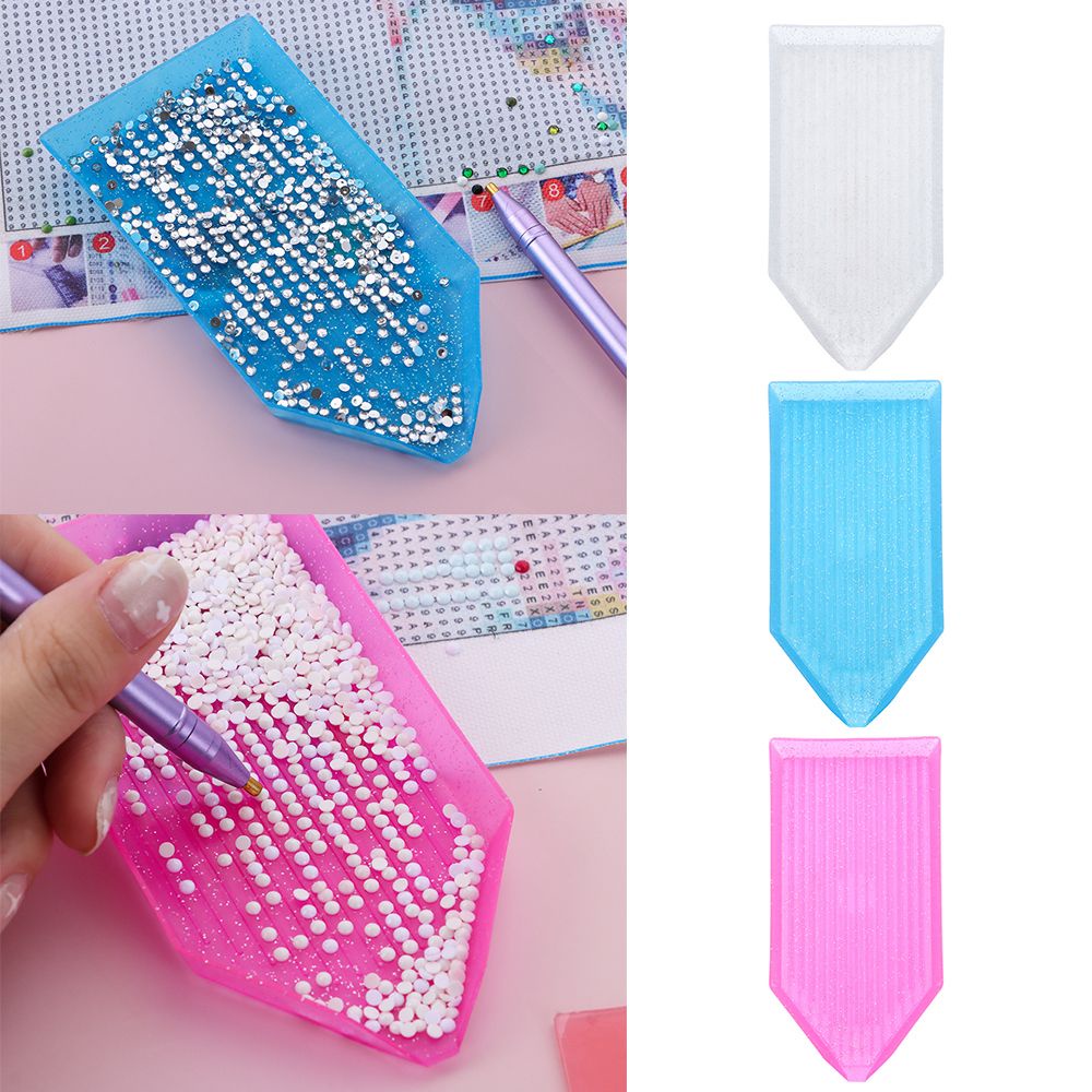 Khay nhựa cỡ lớn đựng hạt kim cương làm tranh đính đá thủ công nhiều màu lựa chọn
