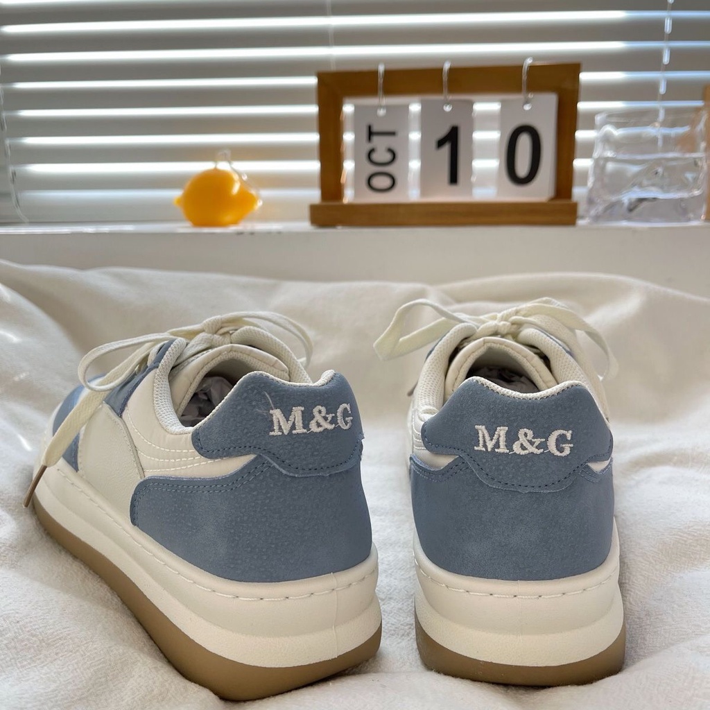 Giày thể thao ulzzang đế bánh mì phong cách Hàn Quốc