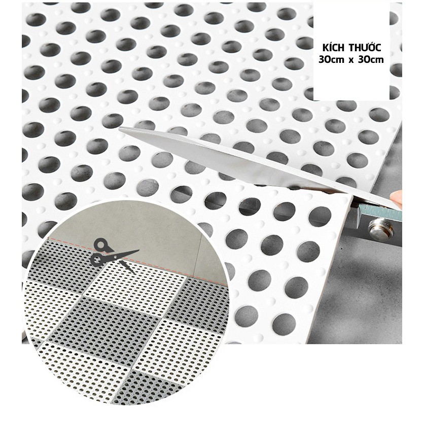 Thảm trải sàn nhựa ghép chống trơn trượt, thảm lót sàn giá rẻ kích thước 30cm x 30cm