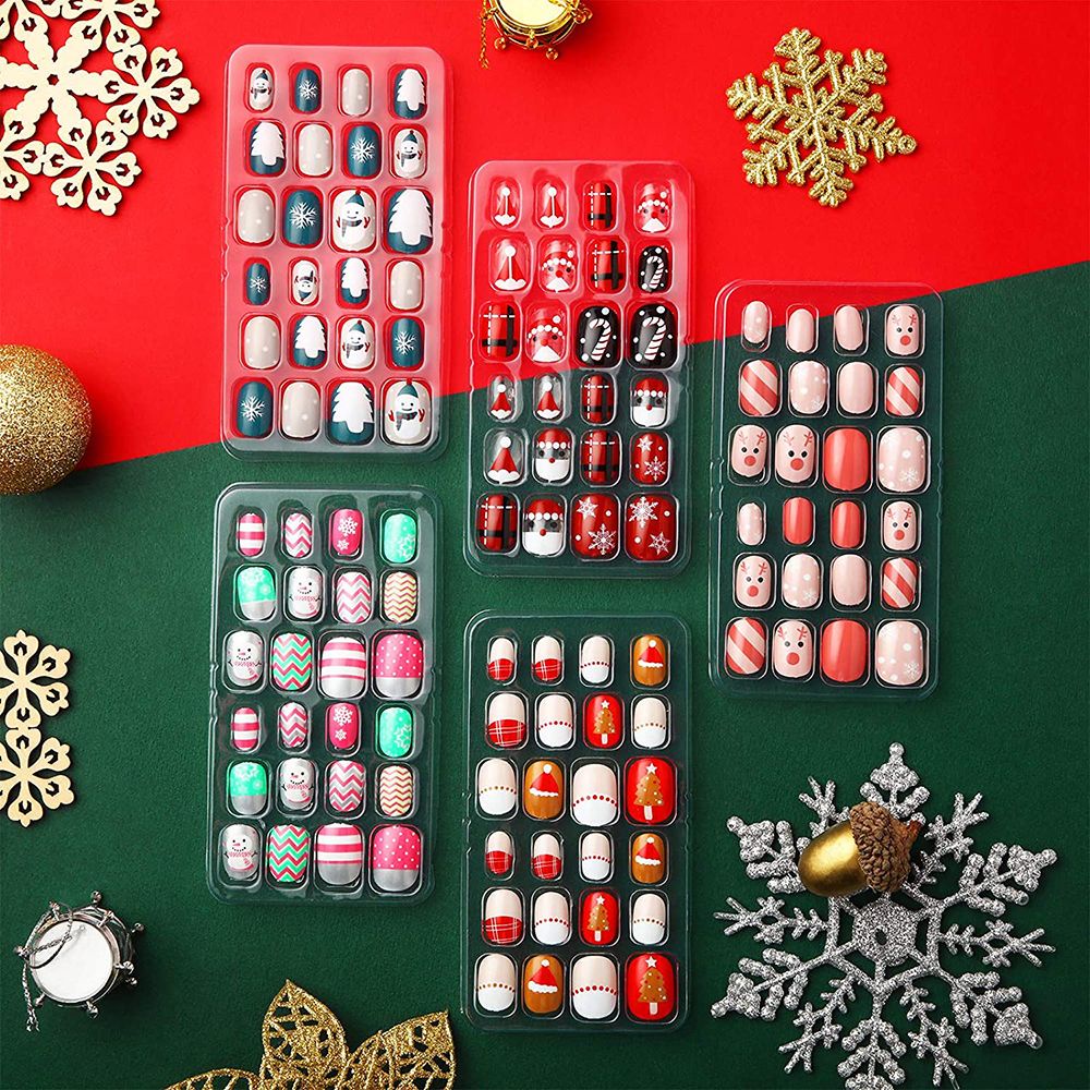 Móng giả in họa tiết phong cách hoạt hình dễ thương thích hợp trang trí móng DIY