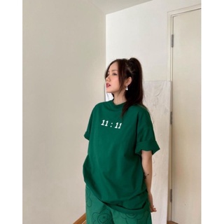 Áo thun fom rộng nam nữ - thun cotton cao cấp - tee basic 11:11 trendy xịn xò