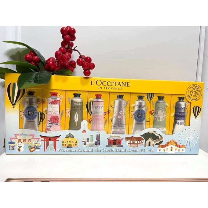 Set 8 kem dưỡng da tay L'Occitane Hand Cream 8 mùi x 30ml