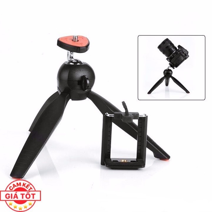 Chân Đế, Tripod 3 Chân Mini - YUNTFNG YT 228 + Remote Bluetooth(Tùy Chọn) -DC3088