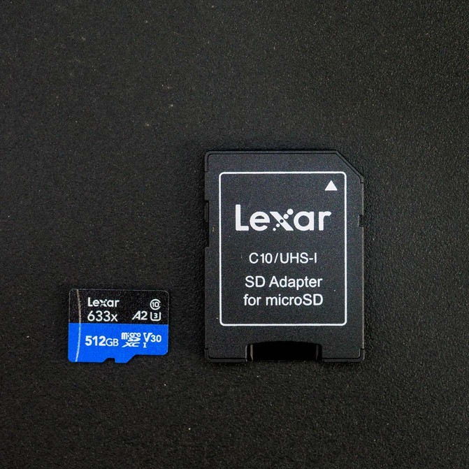 Thẻ nhớ Lexar 512G / 256G / 128G 633x MicroSDHC UHS-I Class 10 A1 U3 100MB/s + Adapter