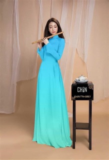 Vải áo dài màu chuyển sắc