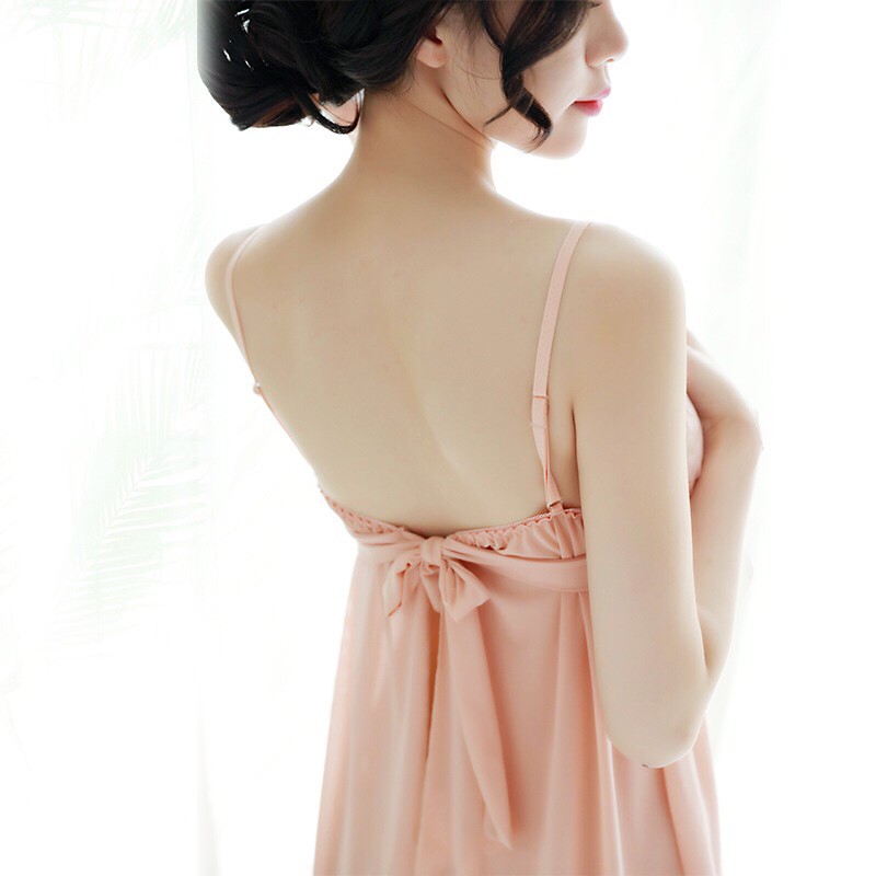 (hàng sẵn -giao ngay ) Đầm ngủ ren mềm mịn  SX018