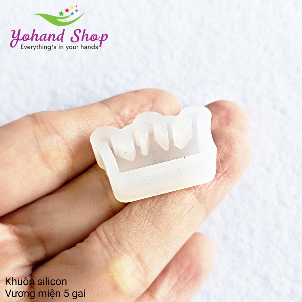 khuôn silicon Khuôn silicon - Resin Epoxy - Vương miện 5 gai