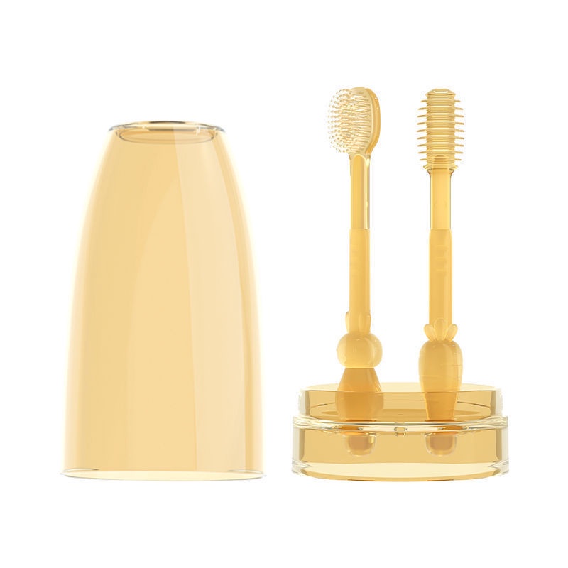 [HCM]Set rơ lưỡi và bàn chải đánh răng Silicon cho bé từ,nướu lưỡi cho bé 0 - 18 tháng-[MY-GJSTS]