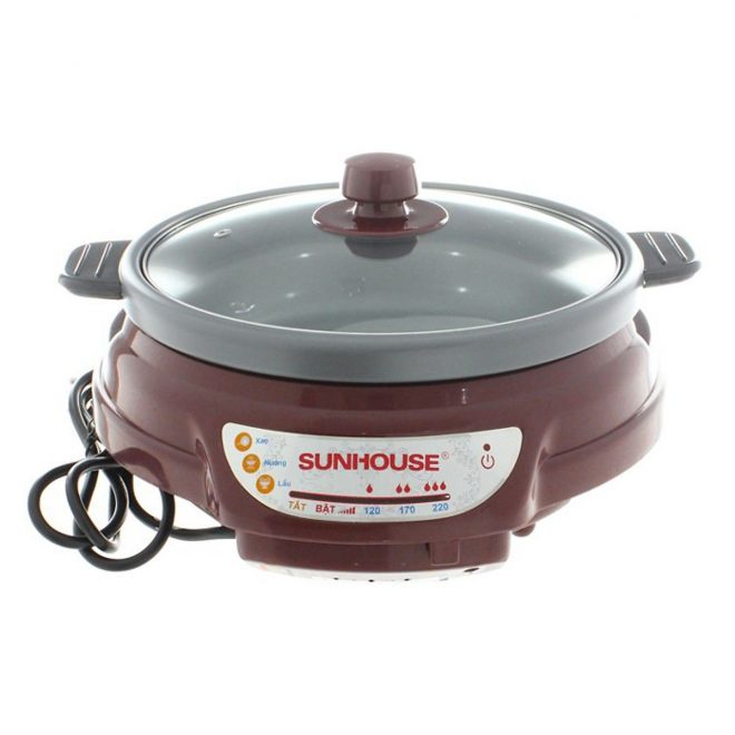NỒI LẨU ĐIỆN SUNHOUSE SH535L CAO CẤP- HÀNG CHÍNH HÃNG
