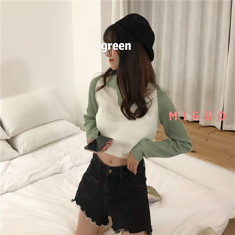 Áo Len Nữ Tay Dài Cổ Chữ V Thời Trang Trẻ Trung | BigBuy360 - bigbuy360.vn