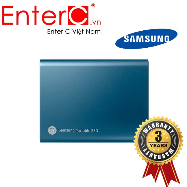 Ổ Cứng Di Động Gắn Ngoài SSD Samsung T5 500GB USB Type C 3.1 MU-PA500B/AM - Bảo Hành 3 Năm