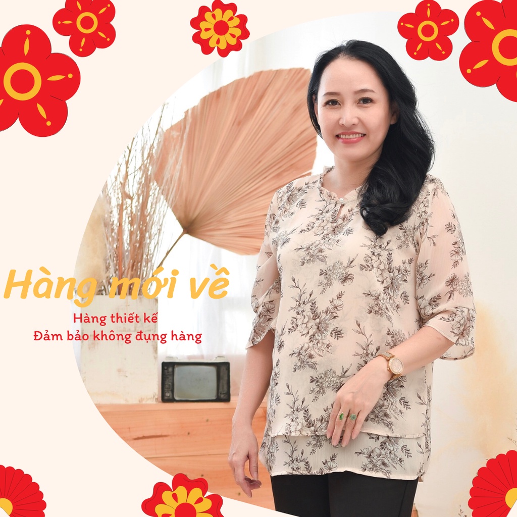 Madam Sotoni - Thời trang trung niên - Áo kiểu nữ trung niên - VKBX137