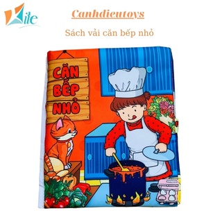 Sách vải "Căn bếp nhỏ", hình ảnh màu sắc rõ nét, phát triển khả năng khám phá của trẻ