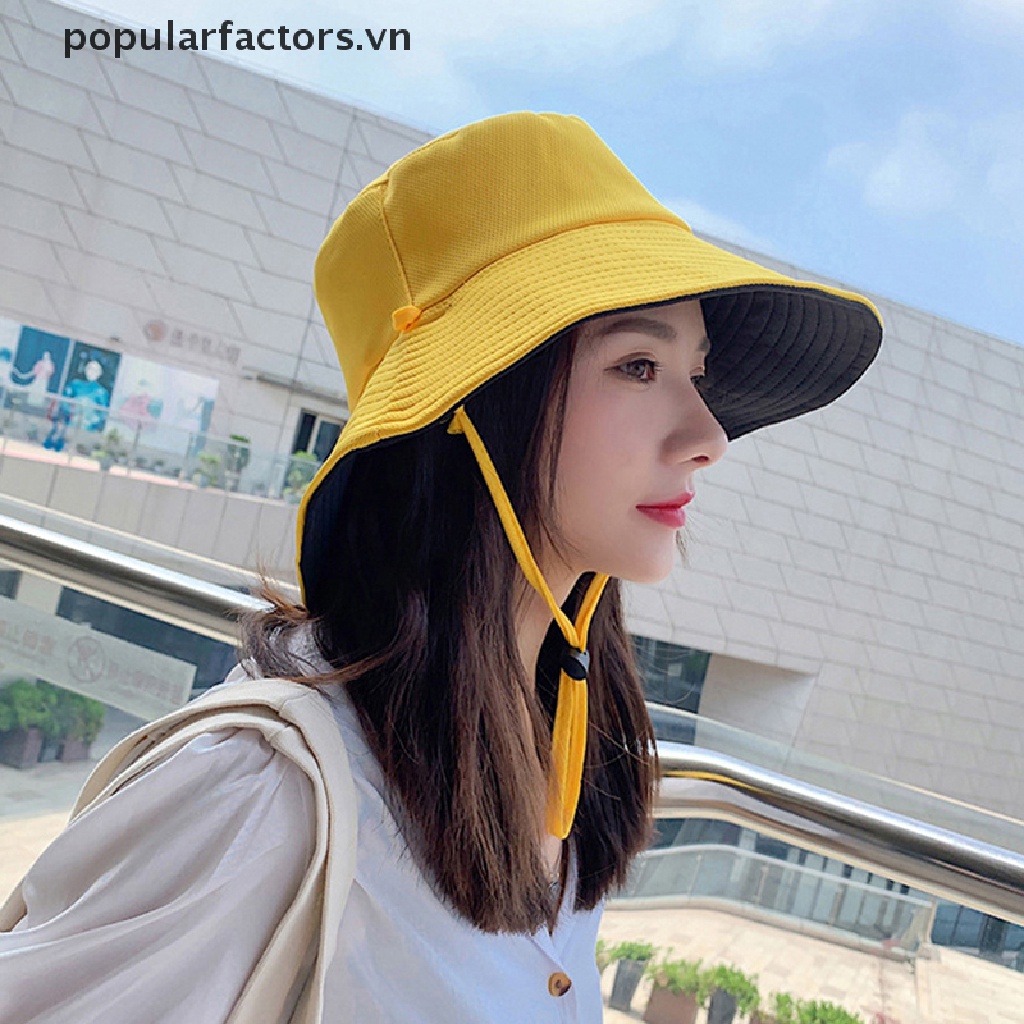 Nón Tai Bèo Hai Mặt Chống Tia UV Có Thể Gấp Gọn Thời Trang Mùa Hè Cho Nữ