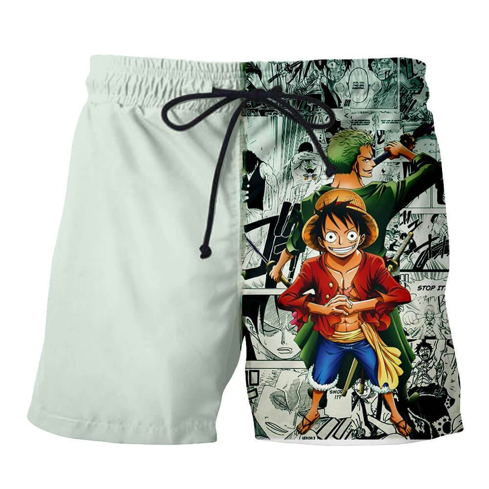 CLOOCL Quần Short Dáng Rộng Thoải Mái Họa Tiết Anime ONE PIECE