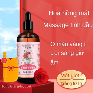 Tinh dầu hoa hồng Massage mặt toàn thân Scraping Gua Sha, Dưỡng ẩm, giữ nâng cơ và săn chắc da Công thức đơn