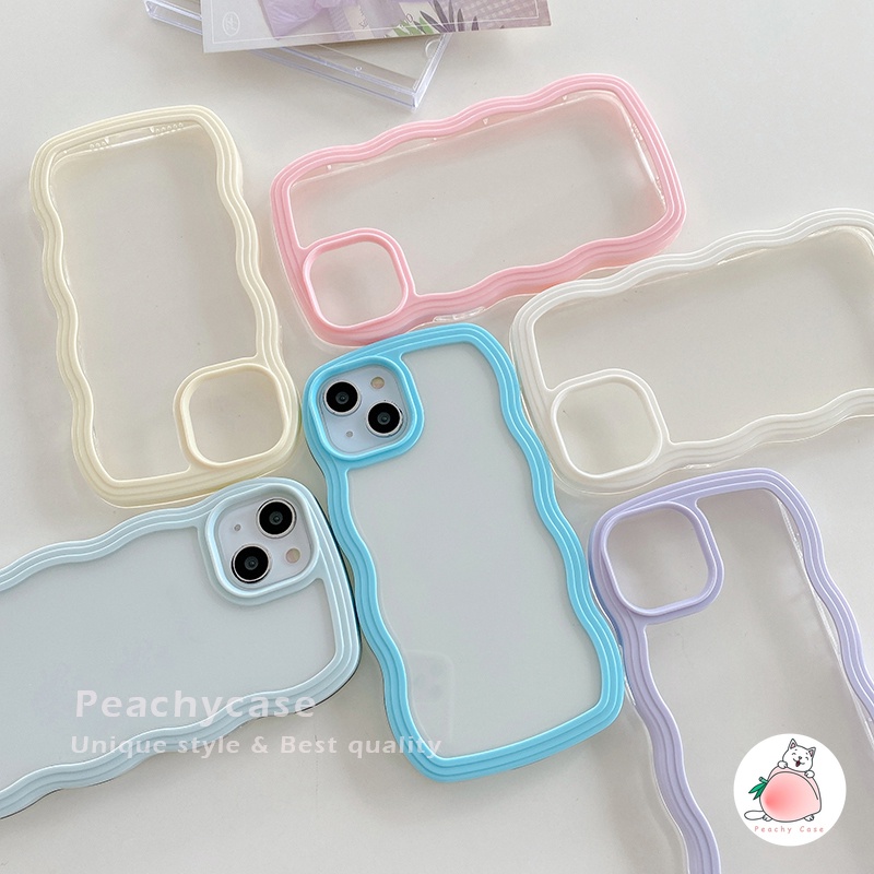 Ốp Điện Thoại TPU Mềm Trong Suốt Chống Sốc Màu Macaron 2 Trong 1 Cho iPhone 13 12 Pro Max 11 Xr Xs Max X 7 8 Plus