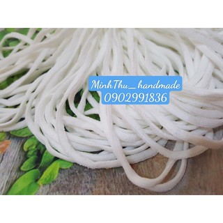 Dây may khẩu trang vải, khẩu trang handmade. 1 bó 10m