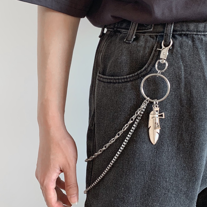 Dây Xích Đeo Thắt Lưng Phong Cách Hiphop Hàn Quốc Cá Tính Cho Nam Nữ