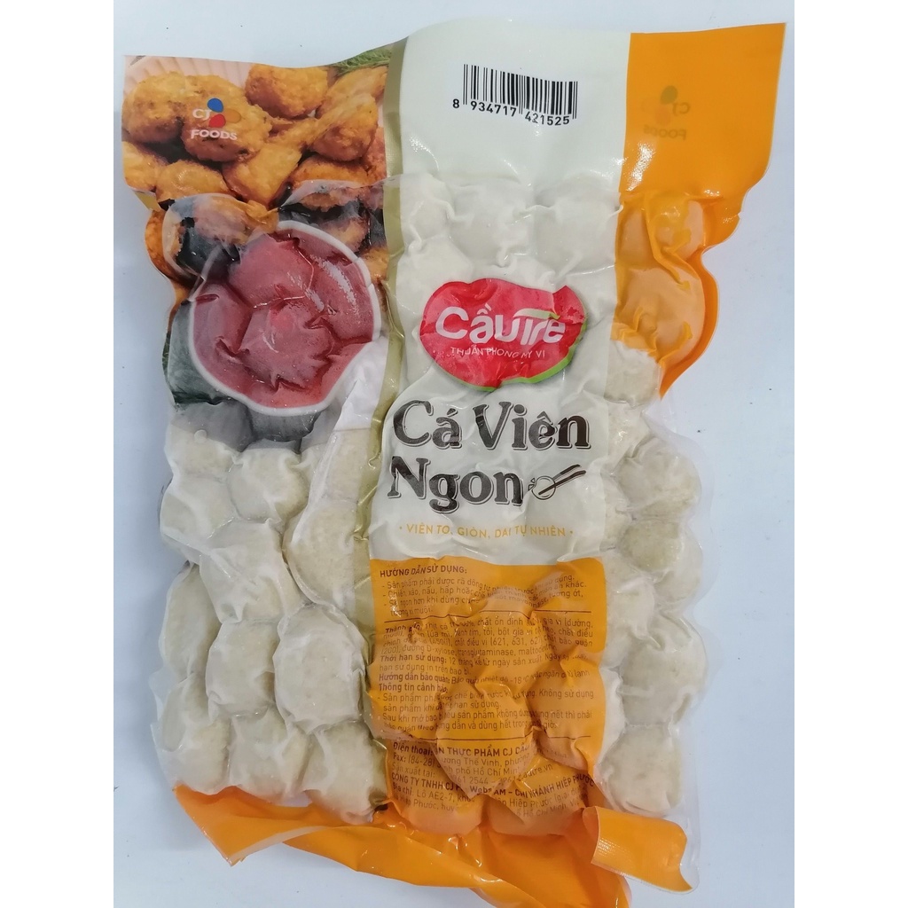 [Gói 500g] Cá viên Ngon Cầu Tre [VN] CJ FOODS Fish Ball (hdl)