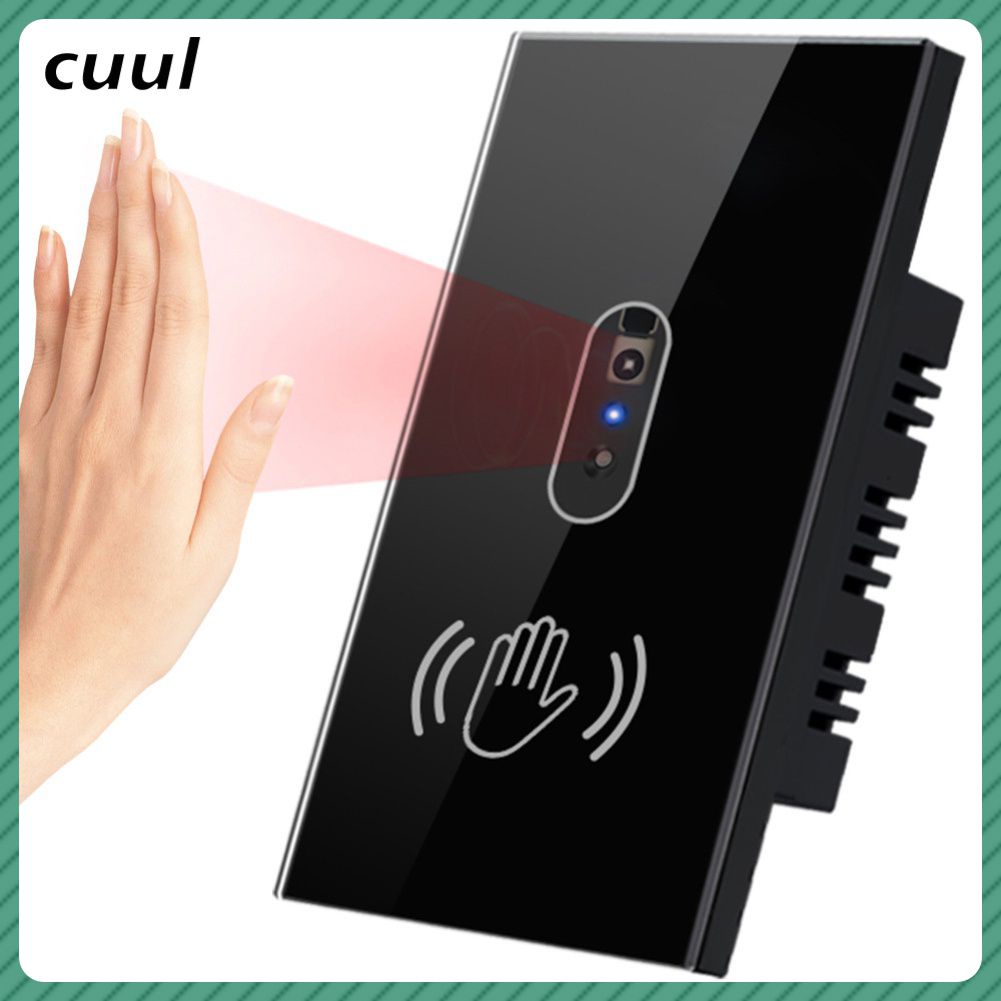 Còn Hàng Thông Minh Đèn Công Tắc Cảm Biến Hồng Ngoại, Tấm Dán Màn Hình Kính Trung Tính Dây 90-250V, 10a, Không Cảm Ứng Cần Thiết Cá Tuyết