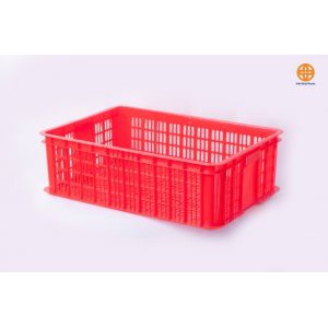 Rổ nhựa, sóng nhựa 4T cao 20cm, bày rau củ quả nhà hàng, siêu thị