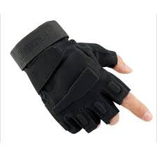 GĂNG TAY BẢO HỘ BLACKHAW HỞ NGÓN-GĂNG CHIẾN THUẬT BLACK HAWK CỤT NGÓN THỂ THAO TẬP GYM chính hãng xe máy phượt