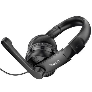Tai nghe chụp tai có mic cho máy tính, điện thoại game có nút điều chỉnh âm lượng chơi liên quân Pubg Hoco w103