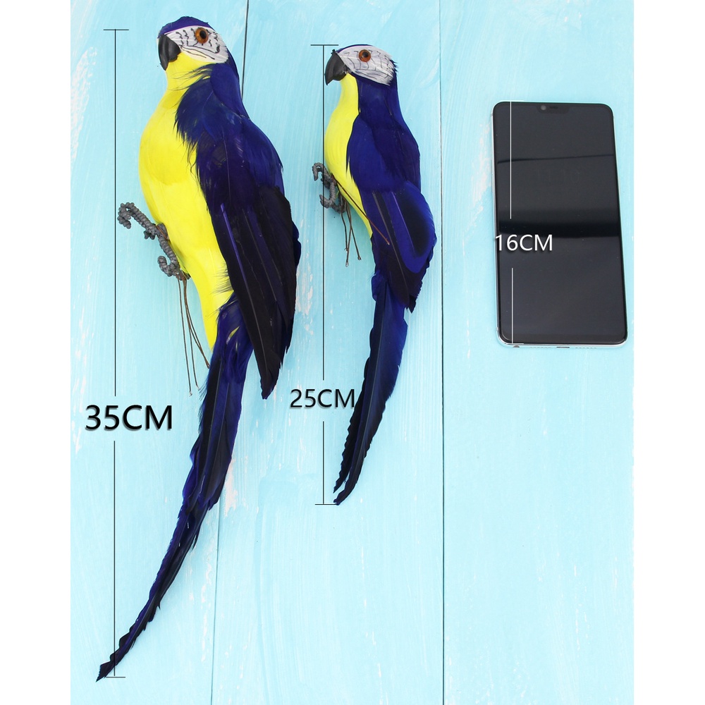 Chim Vẹt Giả 35cm Trang Trí Sân Vườn